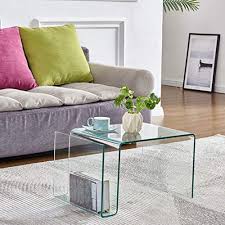 Bedside cabinets, tables and drawers at argos. Glass Nightstand Side Table S Shaped End Table For Living Room Bedside Table For Bedroom Pricepulse