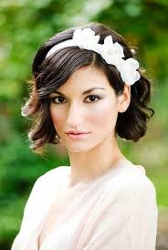 This vine is tied at the back and has some colorful flowers adorning it which make the blonde hair look even lovelier. Short Wedding Hairstyle Ideas Hair Style