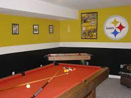 Pin By Andrea Krecklow On Basement Man Cave Home Bar Steelers Bedroom Man Cave