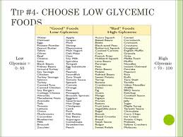 glycemic index chart healthy carbs low gi foods low