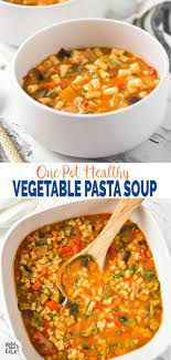 Easy Vegetable Pasta Soup Recipe Wholesome Healthy Soup Recipe Pasta Soup Recipes Healthy Soup Recipes Vegetable Pasta