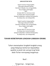 Kepada pemimpin kepada rakyat khidmat diberi penuh taat sama bekerja sama berusaha setia berkhidmat untuk semua. Lirik Lagu Rohani Ku Tetap Setia