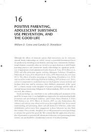 Research shows that this method of discipline, in which parents use both firmness and kindness, leads to better outcomes for kids. Pdf Positive Parenting Adolescent Substance Use Prevention And The Good Life