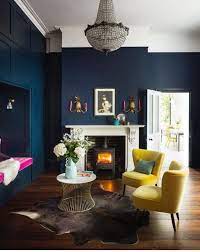 Pin By Rumaisa Rawshan On H O M E Dark Living Rooms Blue Living Room Living Room Color