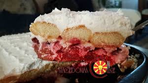 This lady finger lemon dessert was worth a little extra time to make a special treat for the family. Easy Creamy Ladyfinger Cherry Cake Macedonian Cuisine