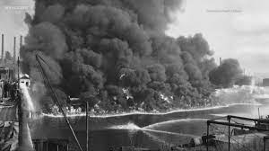 The city was still a manufacturing hub and the river, which empties into lake erie, had long been a dumping. This Isn T The Cleveland Of 50 Years Ago Progression Of A City Decades After Cuyahoga River Fire Wltx Com