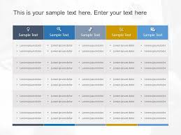 Corporate Tabular Format Powerpoint Template Text And Tables Templates Slideuplift In 2020 Business Powerpoint Templates Powerpoint Template Free Powerpoint