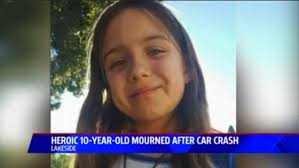 Hero girl pushes toddler to safety before being run over