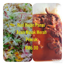Nasi hujan panas merupakan 'nasi minyak' di negeri terengganu. Ambeng Dmawar Ambeng D Mawar D Mawar Cafe Open Order Utk Facebook