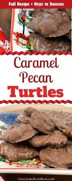 Alternatively, you can make an easy caramel by placing 20 unwrapped kraft caramels (140 grams) (5 ounces) and 1/4 cup (60 ml) (60 grams) heavy whipping cream in a. Millionaire Caramel Pecan Turtles Grace Like Rain Blog