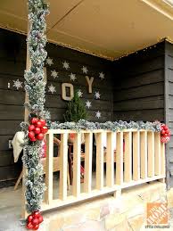 Ideas on how to decorate front porch for christmas. Front Porch Christmas Decorating Ideas A Country Christmas Home Improvement Blog The Apron By The Home Depot Christmas Porch Decor Front Porch Christmas Decor Outdoor Christmas