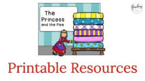 Great for kids who can read and want to follow along; The Princess And The Pea Literacy Stations