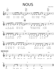 Un univers toujours plus personnel, plus authentique, et. Nous Sheet Music For Piano Piano Voice Musescore Com