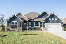 Maybe you would like to learn more about one of these? Blue Ranch Style Home Inspiration Ranch Style Homes Craftsman Home Exterior House Exterior Blue