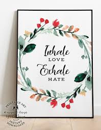 Inhale exhale printable wall art, set of 2 prints, bedroom wall art, inhale exhale poster, set of two prints inhale exhale print yoga poster artvueprints. Pin On Ag Design Digital Downloads Printables