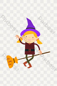 Cartoon Halloween Cute Funny Witch Sorcerer Broom Png Images Psd Free Download Pikbest In 2020 Halloween Cartoons Png Images Cartoon