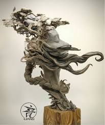 Des Arabesques De Reveries Integrees A Des Bustes Delicats Les Arts Sculpture Portrait Sculpture