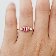 Mahenge Spinel Ring Pink Gemstone Ring Pink Gem Ring Spinel Etsy Pink Gemstones Ring Pink Gem Ring Pink Gemstones