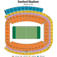 73 Correct Sanford Stadium Seating Map