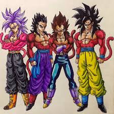 Ssj 4 Goku Vegeta Gohan And Future Trunks Dragon Ball Anime Dragon Ball Dragon Ball Super Wallpapers