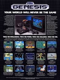 Magazine Ad For Sega Genesis 1989 Retro Video Games Classic Video Games Vintage Video Games