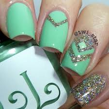 Start with your shaping, with clippers and a file, then grab a green nail polish and a striping brush. 15 Nails That Show Off Your Love For Green