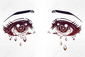 Clip art drawing of crying eyes sad anime eyes transparent. Anime Eyes Crying Beautiful Eyes In Anime Or Manga Style With Teardrops And Light Reflections Crying Eye Drawing Anime Crying Eye Drawing