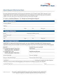 If you don't have paper checks, you can still enjoy the benefits of direct deposit. Https Www Capitalone Com Media Doc Direct Banking Direct Deposit Form Pdf