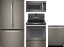 Ge profile kitchen appliance reviews. Ge Gereradwmw8125 4 Piece Kitchen Appliances Package With French Door Refrigerator Electric Range Dishwasher And Over The Range Microwave In Slate