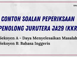Kita nak masuk zaman pekerjaan. Contoh Soalan Peperiksaan Penolong Jurutera Ja29 Kkr Edu Bestari