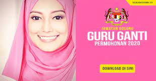 Guru ganti atau kumpuan guru simpanan kebangsaan (kgsk) ini biasanya akan diperlukan bagi memenuhi kekosongan sementara guru saya kongsikan pengalaman saya untuk memohon jawatan guru ganti sementara menunggu panggilan ditempatkan di sekolah melalui saluran bahagian… Permohonan Guru Ganti 2020 Dowload Borang Sini