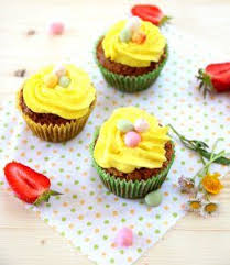 Cupcakes Vegan Nid De Paques Vanille Fraise Payette Cuisine Nid De Paques Cupcakes Vanille Fraise