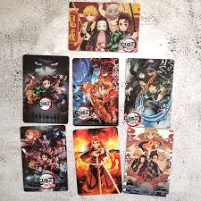 Mugen train comes to theaters soon! Shiyao 7pcs Set Demon Slayer Kimetsu No Yaiba The Movie Mugen Train Series Collection Cards Fans Gifts Walmart Com Walmart Com