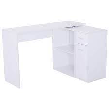 Bureau de direction d'angle laqué. Bureau D Angle Yann En Bois Blanc Chaisepro Fr