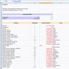 Steam Tables Iapws If97 Excel