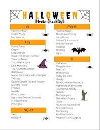 Halloween Movie Checklist Etsy In 2021 Halloween Movies Halloween Movies List Halloween Movie Night