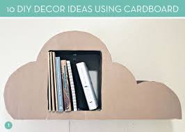 Diy Ideas 10 Clever Ways To Use Cardboard In Your Decor Cardboard Crafts Diy Cardboard Artistic Bookshelves
