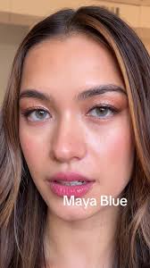 Enhance Your Look with 'Maya Blue' Contact Lenses for Hazel Eyes