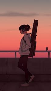 » anime wallpapers and backgrounds. 1001 Atemberaubende Vorschlage Fur Handy Anime Wallpaper Anime Japanische Kunstler Lila Himmel
