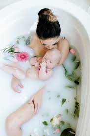 Baby Lying Her Mother Drink Milk Baby Drinking Mother Milk