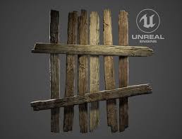 Fence Wood Planks 3d Model Wood Planks Plank Art Wood Plank Art