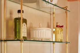 A single glass wall shelf unit will hold and store all the clutter that is currently on your bathroom vanity or sink countertop. Luxury Triple Glass Shelf Drummonds Bathrooms