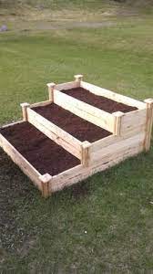 Greenes Fence 4 Ft X 4 Ft X 21 In 3 Tiered Original Cedar Raised Garden Bed Rc4t3 The Home Depot Garden Boxes Raised Cedar Raised Garden Building A Raised Garden
