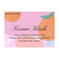 Maybe you would like to learn more about one of these? Jual Thanks Card Kartu Ucapan Terima Kasih Murah 6 Kota Pekalongan Atarashop44 Tokopedia