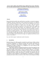 The business concept has to be unique, bring benefit to malaysia's economy as well as employment for the trade license to be approved under the 100% foreign owned structure. Doc Malay Small Firms And Chinese Small Firms In Malaysia The Role Of Culture And Knowledge Acquisition To Organizational Nik Maheran Academia Edu