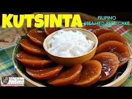 Kutsinta Mrs Galang S Kitchen S8 Ep11 Youtube Recipes Pinoy Dessert Steamed Rice Cake
