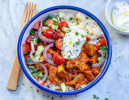 Let sit at least 15 minutes. Easy Moroccan Chicken Couscous Bowl Recipe Healthy Fitness Meals