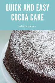 Cocoa Cake Recipe Cocoa Cake Desserts Mint Chocolate Cake