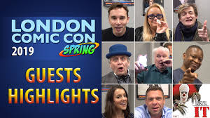 London Comic Con Spring 2019 Guest Highlights Comic Con London Films Comics