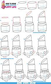 How to draw popsicle shopkins step by step? How To Draw Lippy Lips Cute Lipstick From Shopkins Easy Step By Step Drawing Tutorial For Kids How To Draw Step By Step Drawing Tutorials